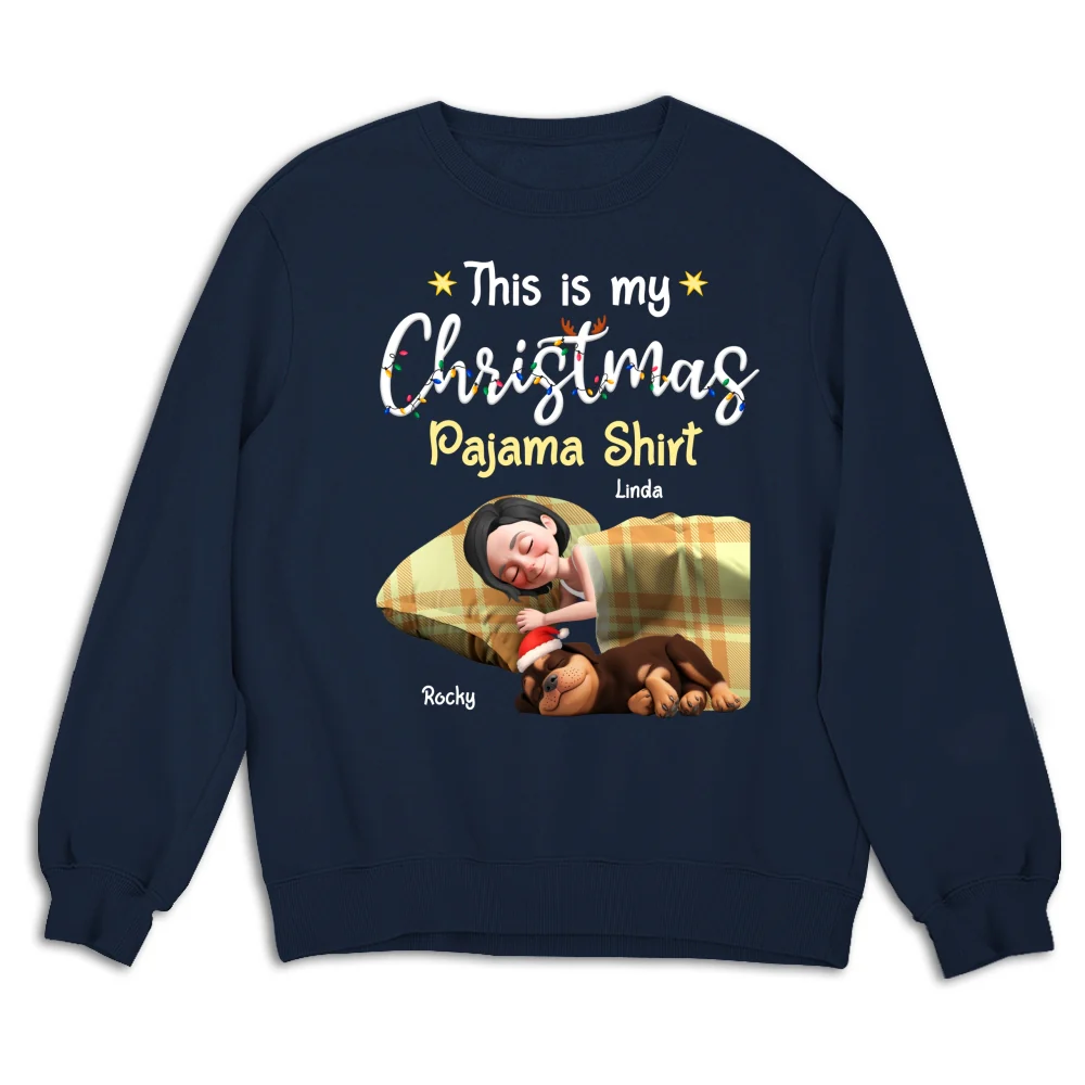Pawjama Shirt Cartoon Christmas Ver 3 - Personalized Custom Sweatshirt - Image 6