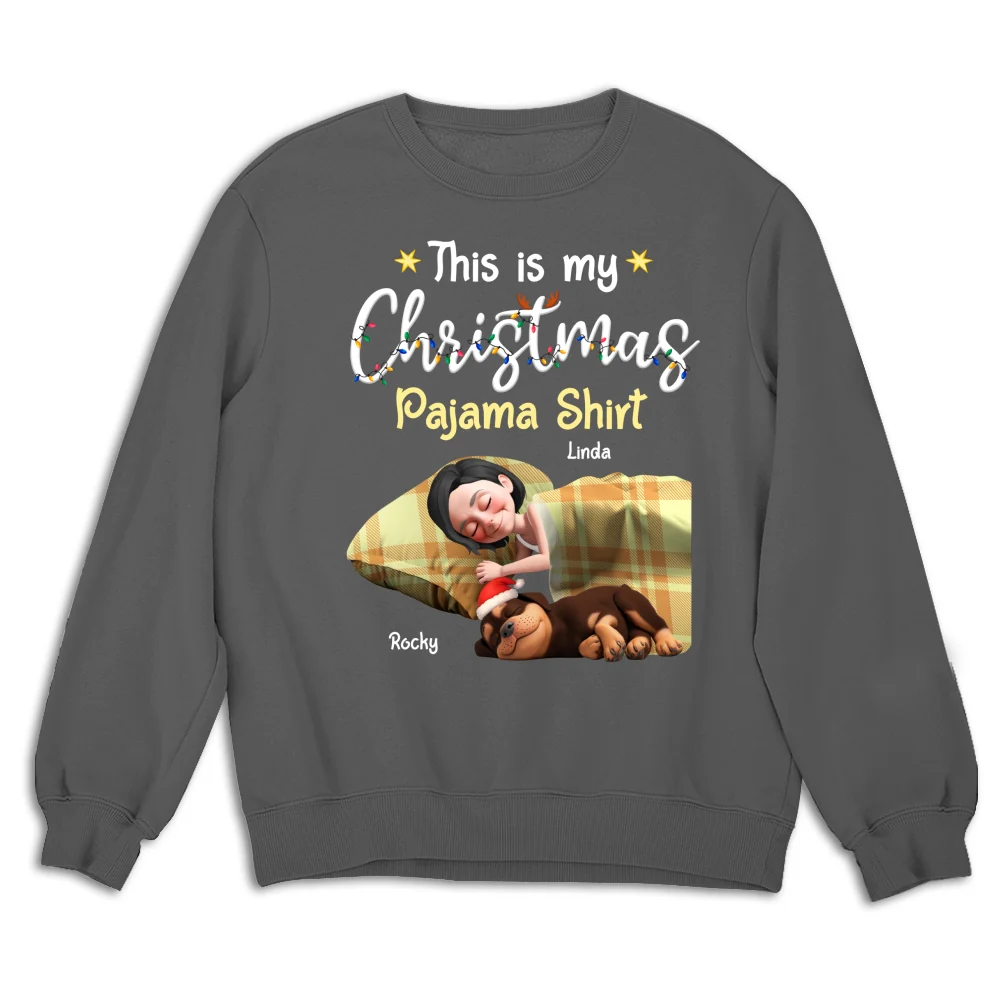 Pawjama Shirt Cartoon Christmas Ver 3 - Personalized Custom Sweatshirt - Image 8