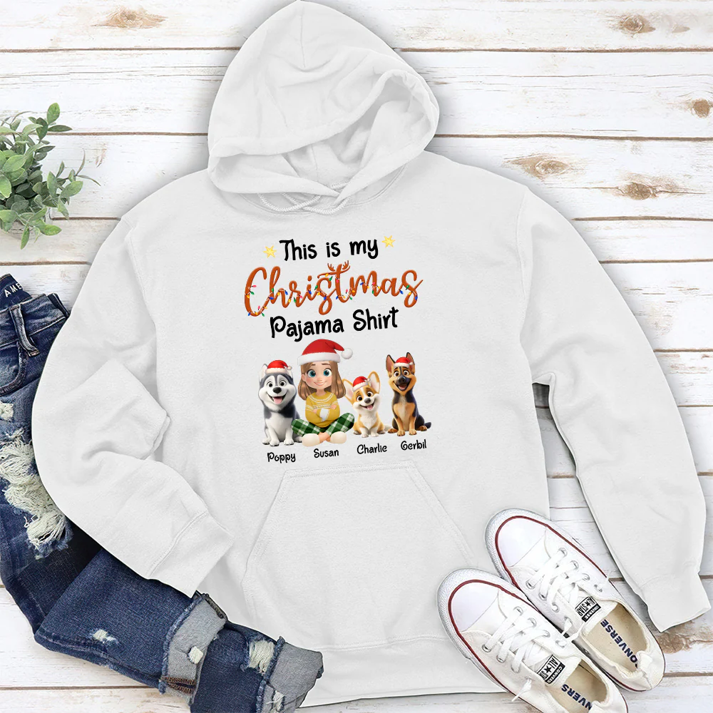 Pawjama Shirt Cartoon Christmas Ver Bright - Personalized Custom Hoodie