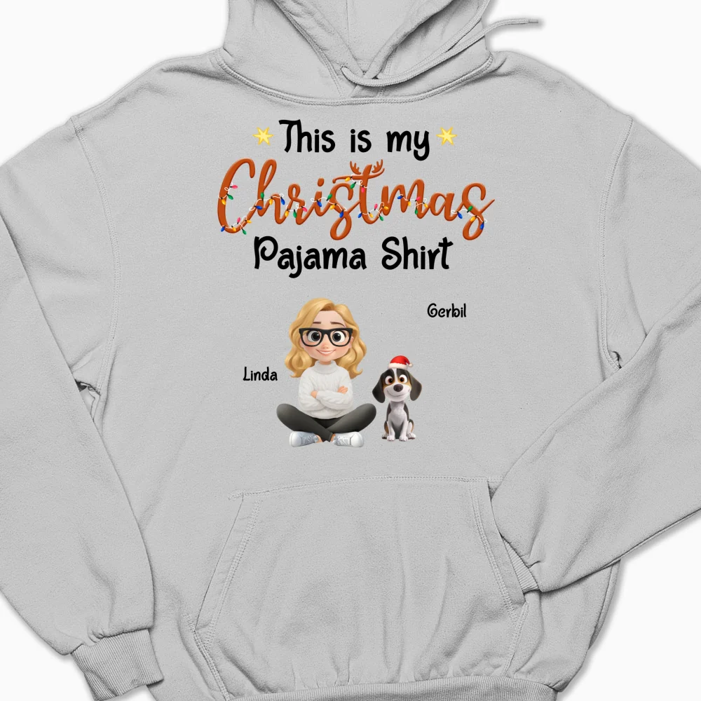 Pawjama Shirt Cartoon Christmas Ver Bright - Personalized Custom Hoodie - Image 6