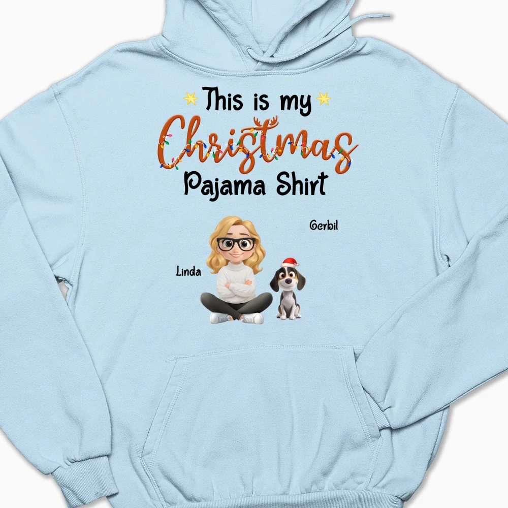 Pawjama Shirt Cartoon Christmas Ver Bright - Personalized Custom Hoodie - Image 7