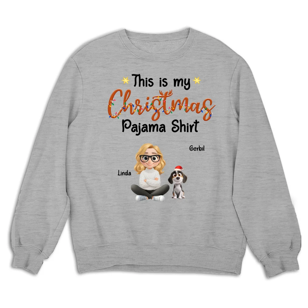 Pawjama Shirt Cartoon Christmas Ver Bright - Personalized Custom Sweatshirt - Image 4