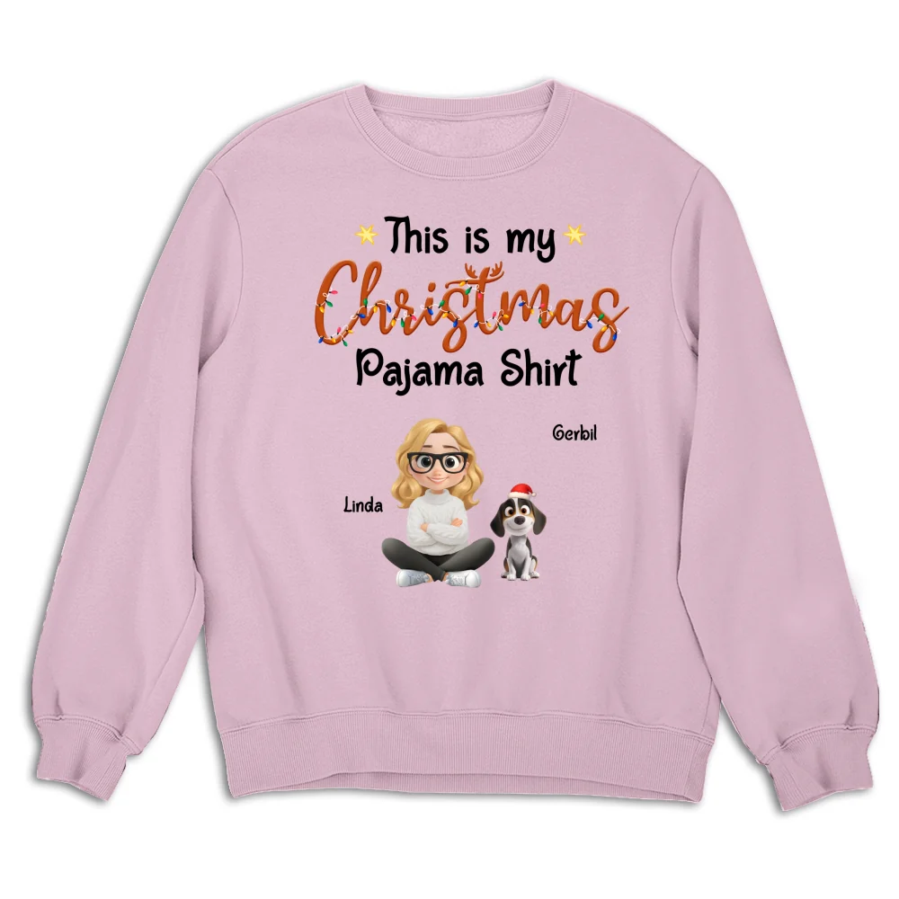 Pawjama Shirt Cartoon Christmas Ver Bright - Personalized Custom Sweatshirt - Image 5
