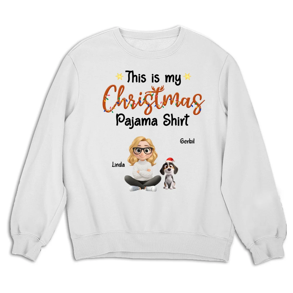 Pawjama Shirt Cartoon Christmas Ver Bright - Personalized Custom Sweatshirt - Image 6
