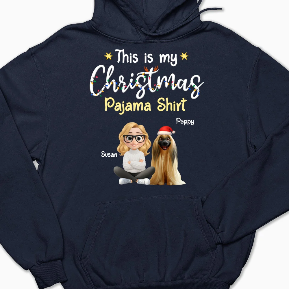 Pawjama Shirt Cartoon Christmas Ver Pet - Personalized Custom Hoodie - Image 6