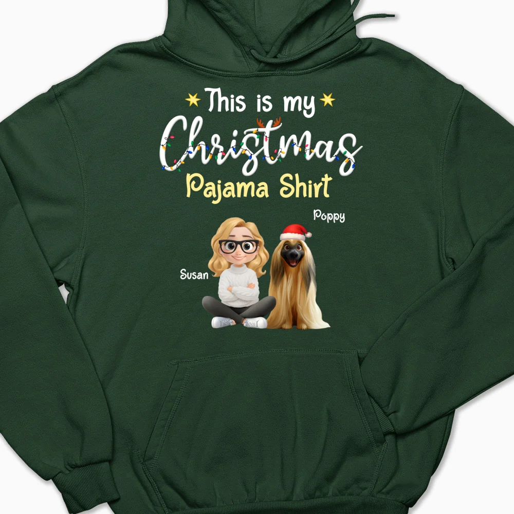 Pawjama Shirt Cartoon Christmas Ver Pet - Personalized Custom Hoodie - Image 8