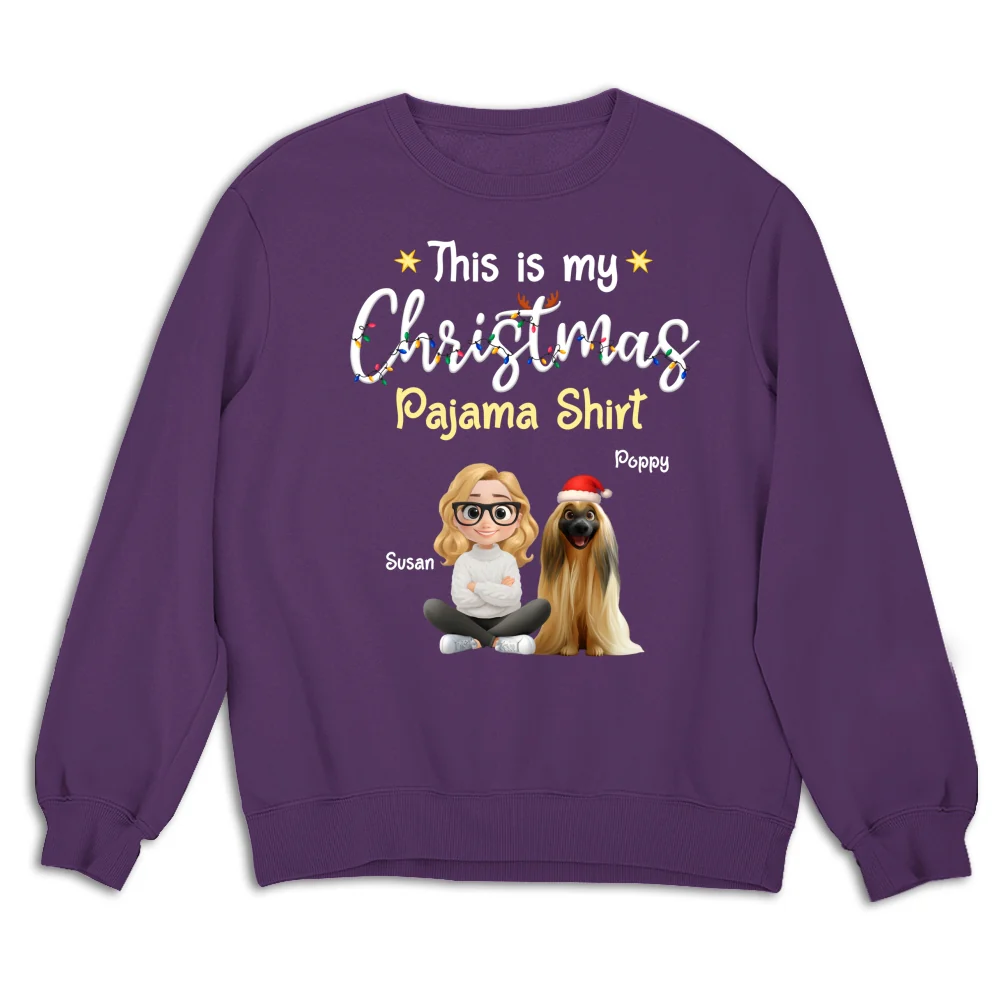 Pawjama Shirt Cartoon Christmas Ver Pet - Personalized Custom Sweatshirt - Image 8