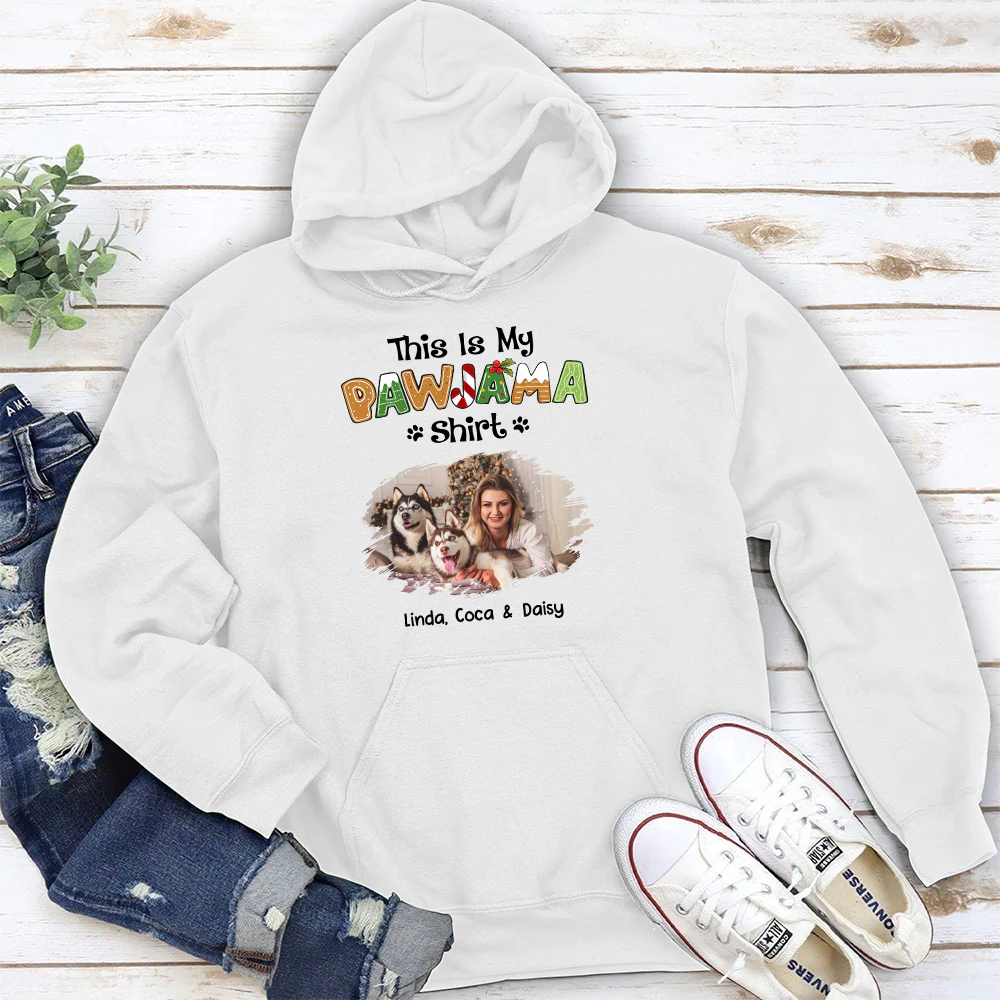 Pawjama Shirt Cartoon Photo - Personalized Custom Hoodie - Image 2