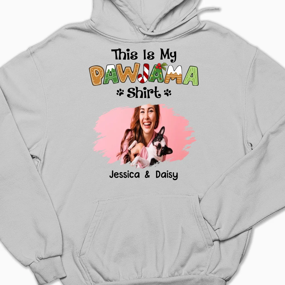 Pawjama Shirt Cartoon Photo - Personalized Custom Hoodie - Image 4