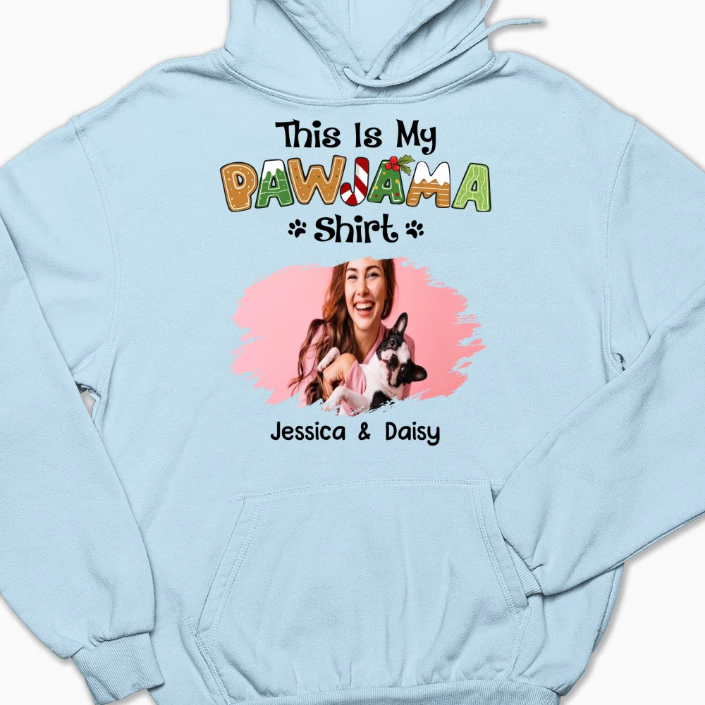 Pawjama Shirt Cartoon Photo - Personalized Custom Hoodie - Image 5
