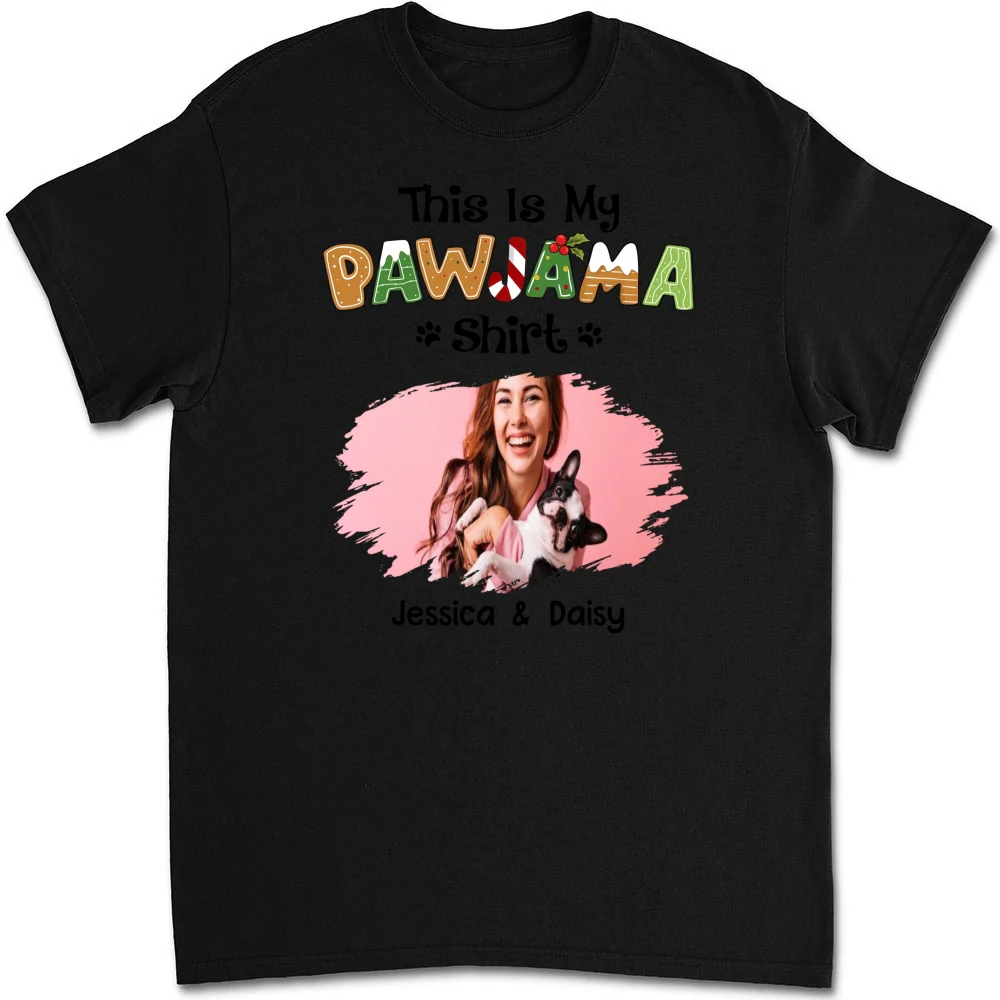 Pawjama Shirt Cartoon Photo - Personalized Custom Unisex T-shirt - Image 7
