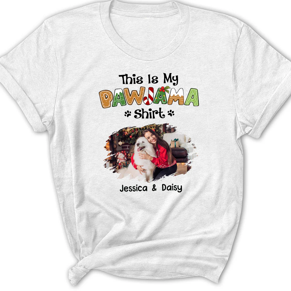 Pawjama Shirt Cartoon Photo - Personalized Custom Women T-Shirt