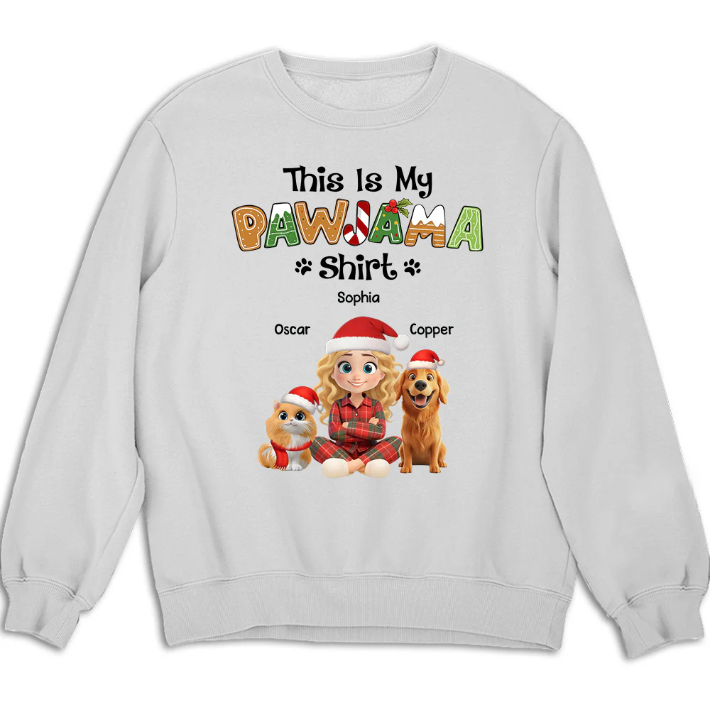 Pawjama Shirt Cartoon Ver Pet - Personalized Custom Sweatshirt