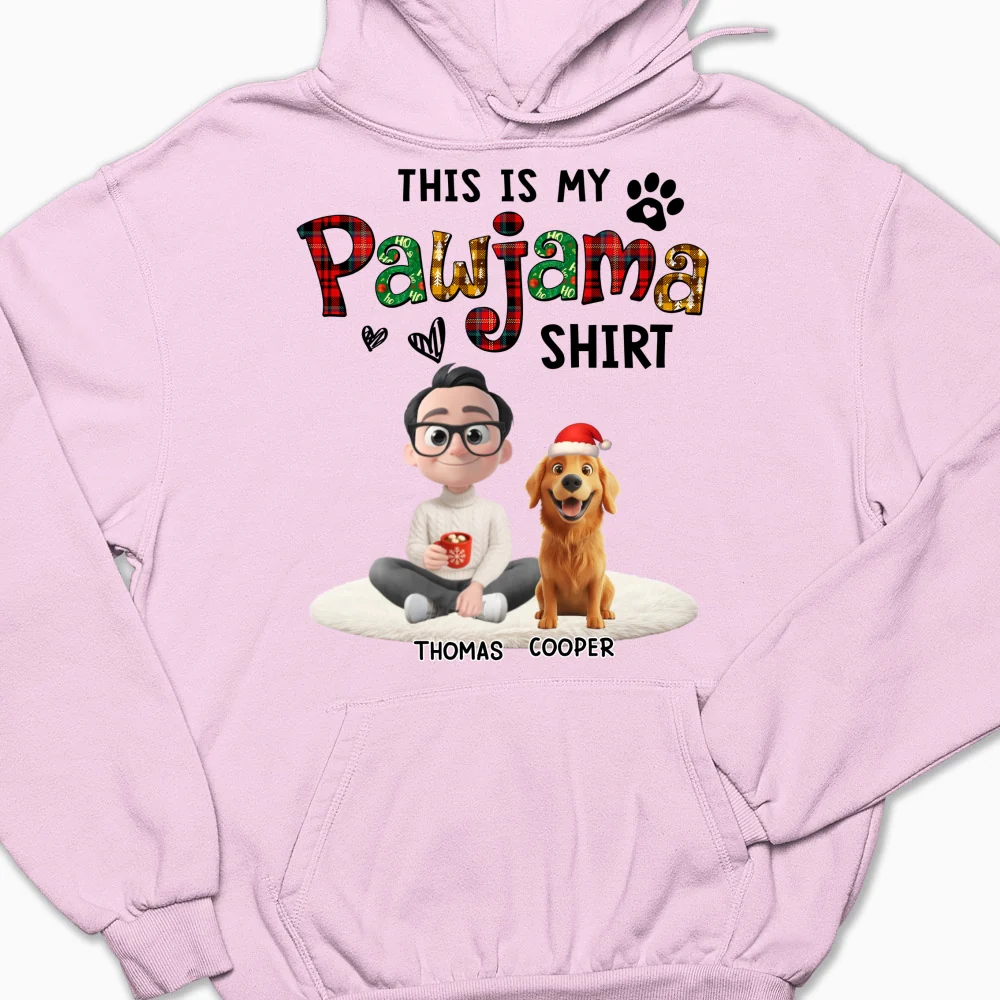 Pawjama Shirt Funny Cartoon - Personalized Custom Hoodie - Image 9