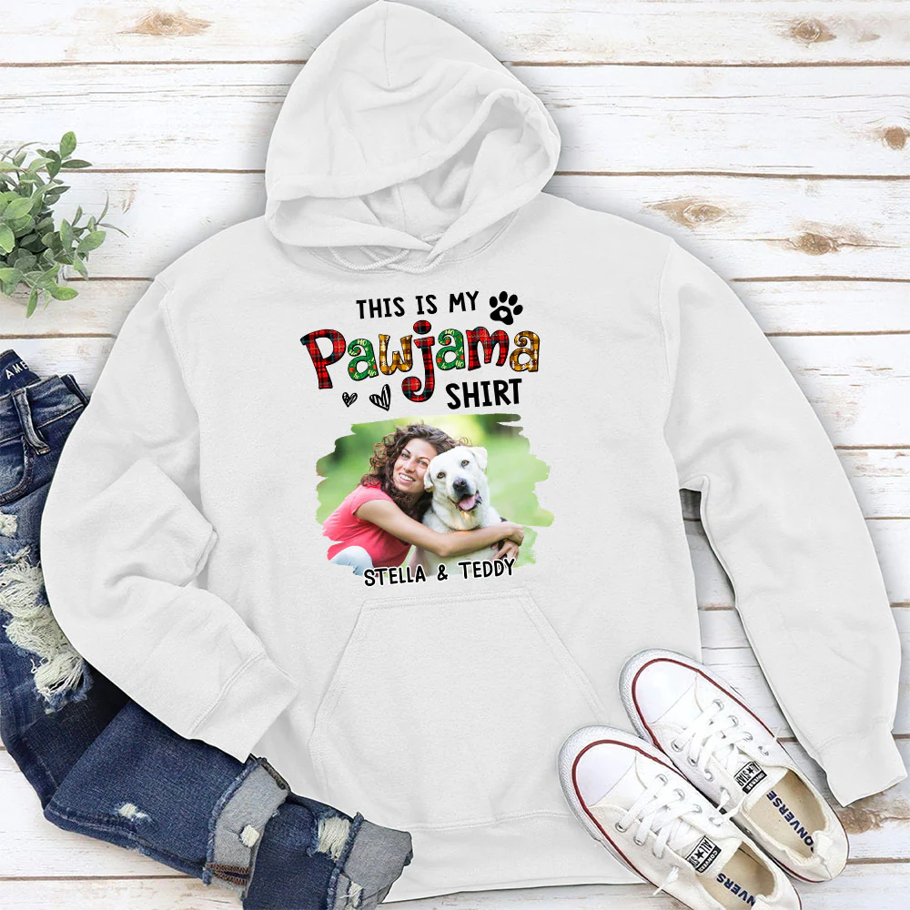 Pawjama Shirt Funny Cartoon Photo - Personalized Custom Hoodie