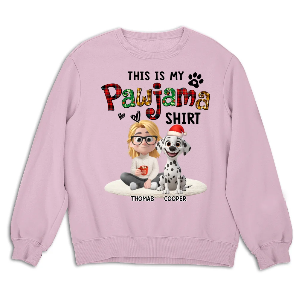 Pawjama Shirt Funny Cartoon Ver Pet - Personalized Custom Sweatshirt - Image 5