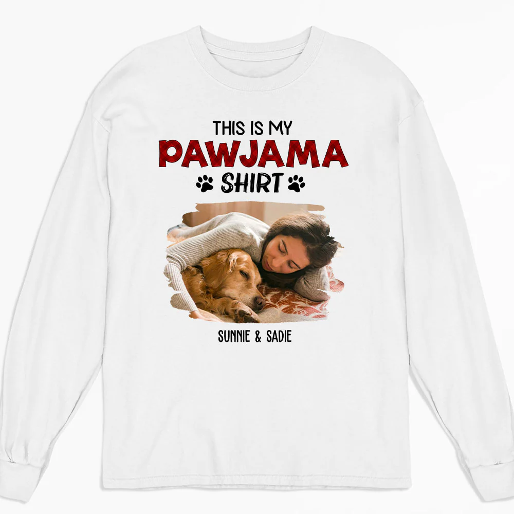 Pawjama Shirt New Style Cartoon Photo - Personalized Custom Long Sleeve T-shirt