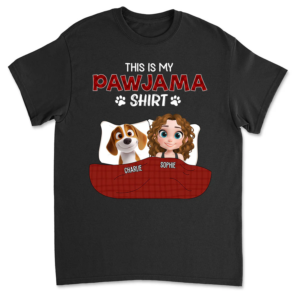 Pawjama Shirt New Style Dark Version - Personalized Custom Unisex T-Shirt