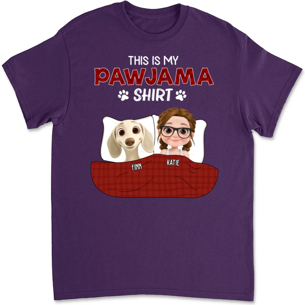 Pawjama Shirt New Style Dark Version - Personalized Custom Unisex T-Shirt - Image 10