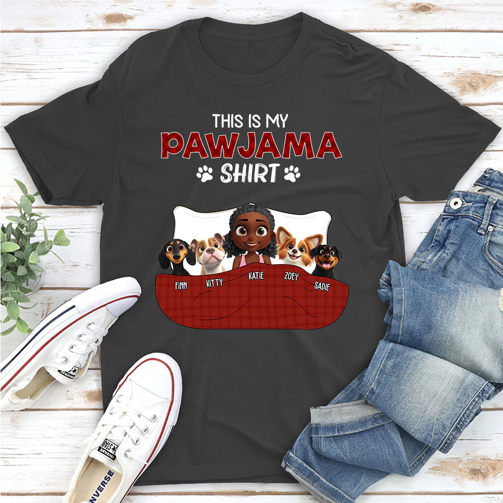 Pawjama Shirt New Style Dark Version - Personalized Custom Unisex T-Shirt - Image 5