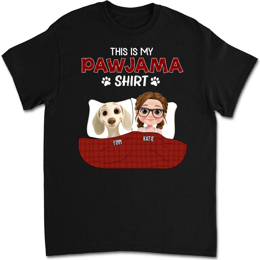 Pawjama Shirt New Style Dark Version - Personalized Custom Unisex T-Shirt - Image 6