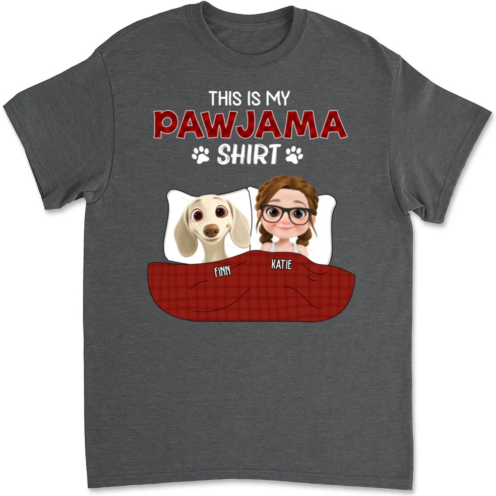 Pawjama Shirt New Style Dark Version - Personalized Custom Unisex T-Shirt - Image 7