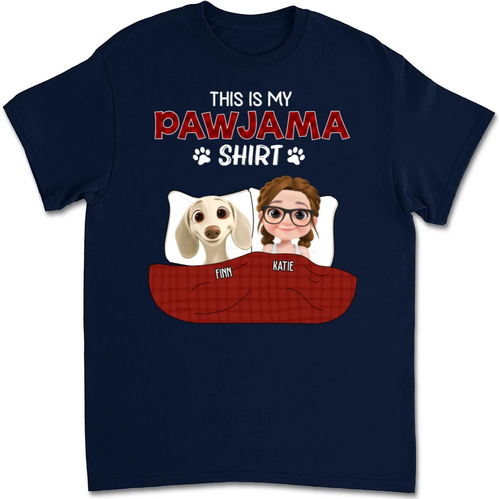 Pawjama Shirt New Style Dark Version - Personalized Custom Unisex T-Shirt - Image 8