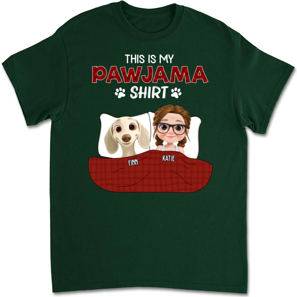 Pawjama Shirt New Style Dark Version - Personalized Custom Unisex T-Shirt - Image 9