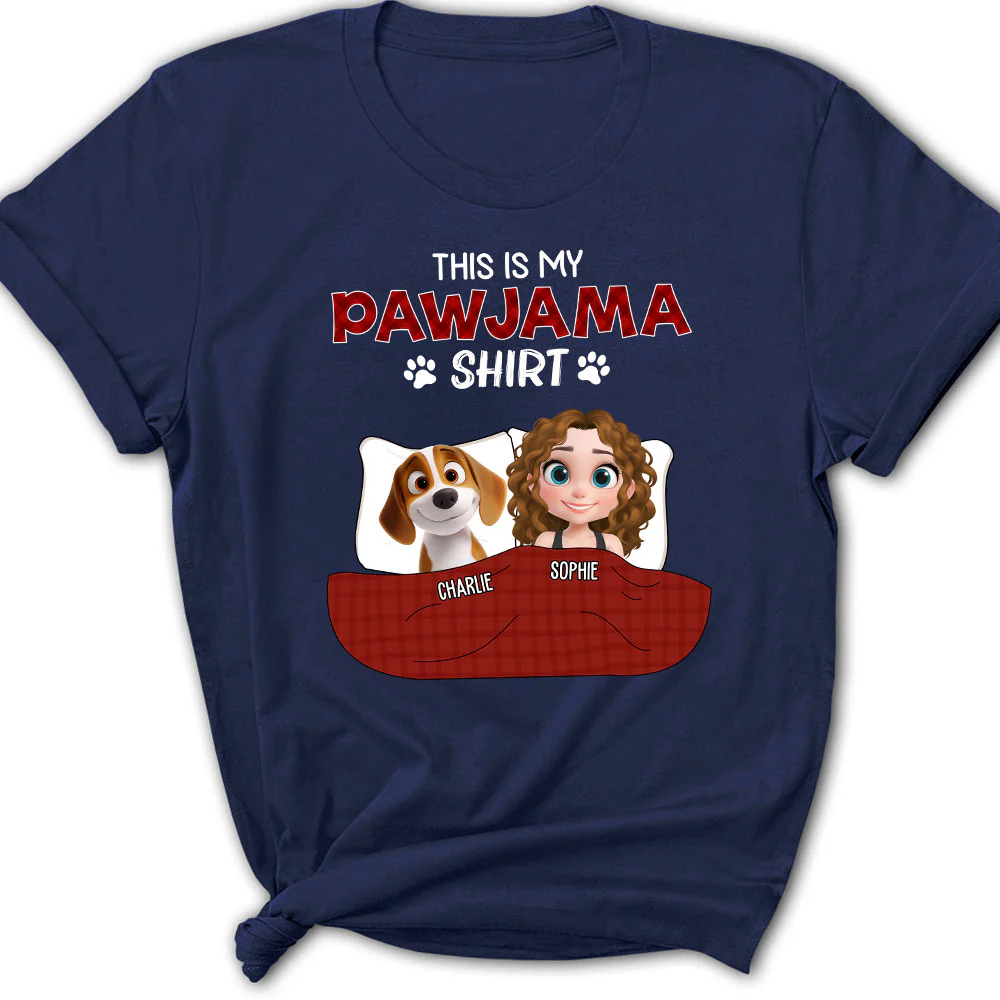 Pawjama Shirt New Style Dark Version - Personalized Custom Women's T-Shirt