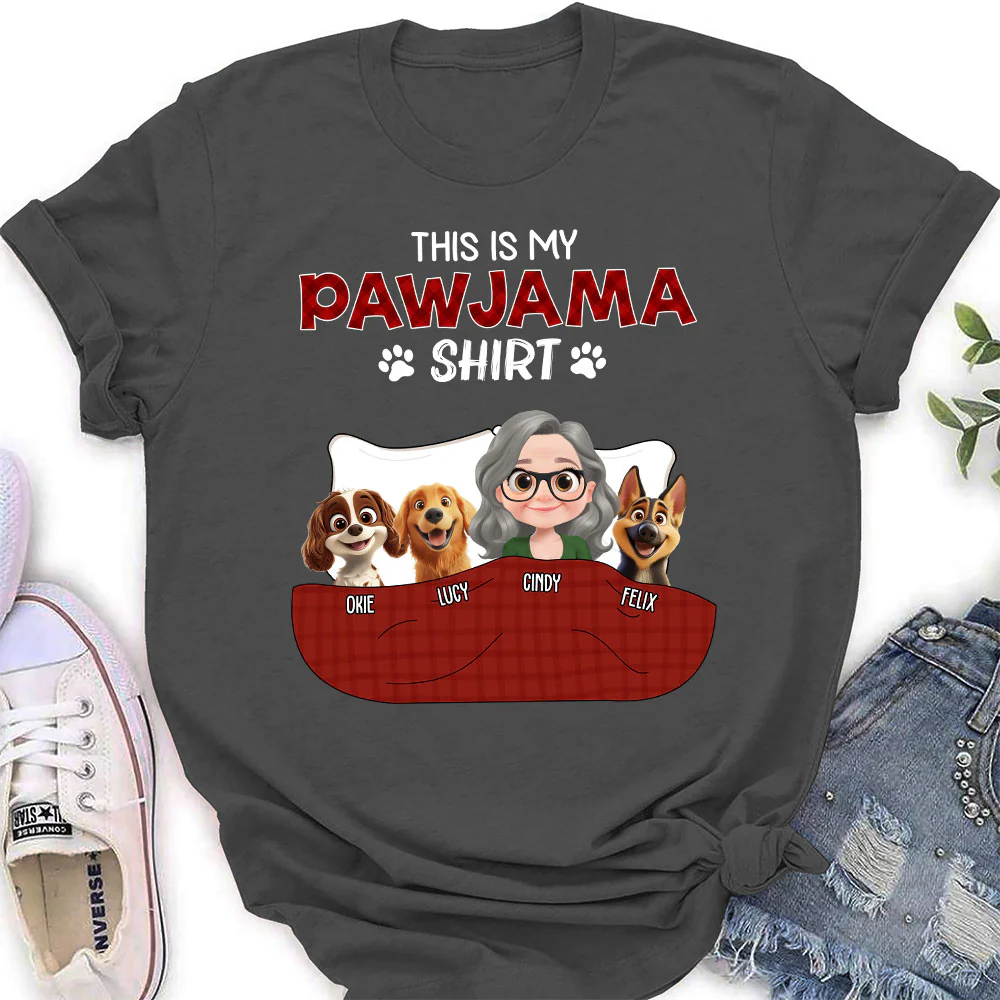 Pawjama Shirt New Style Dark Version - Personalized Custom Women's T-Shirt - Image 4