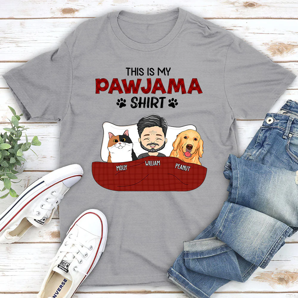 Pawjama Shirt - Personalized Custom Premium T-shirt - Image 2