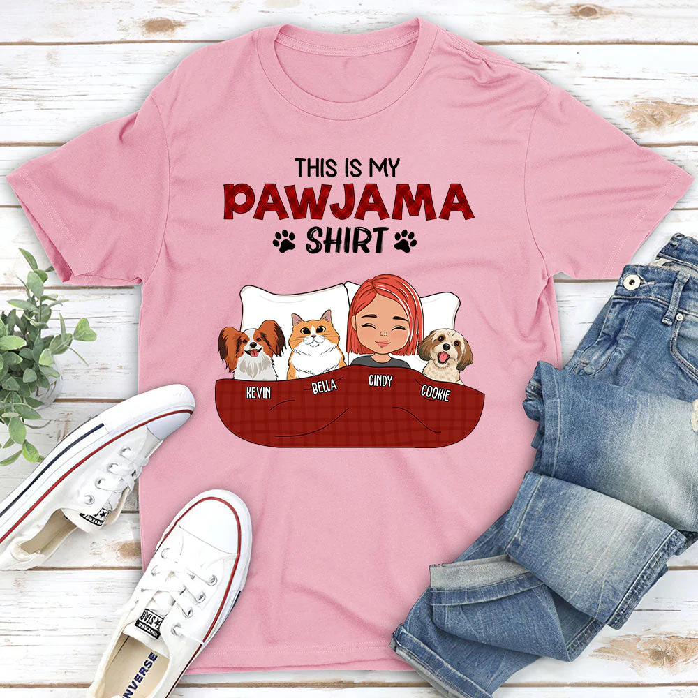 Pawjama Shirt - Personalized Custom Premium T-shirt - Image 3