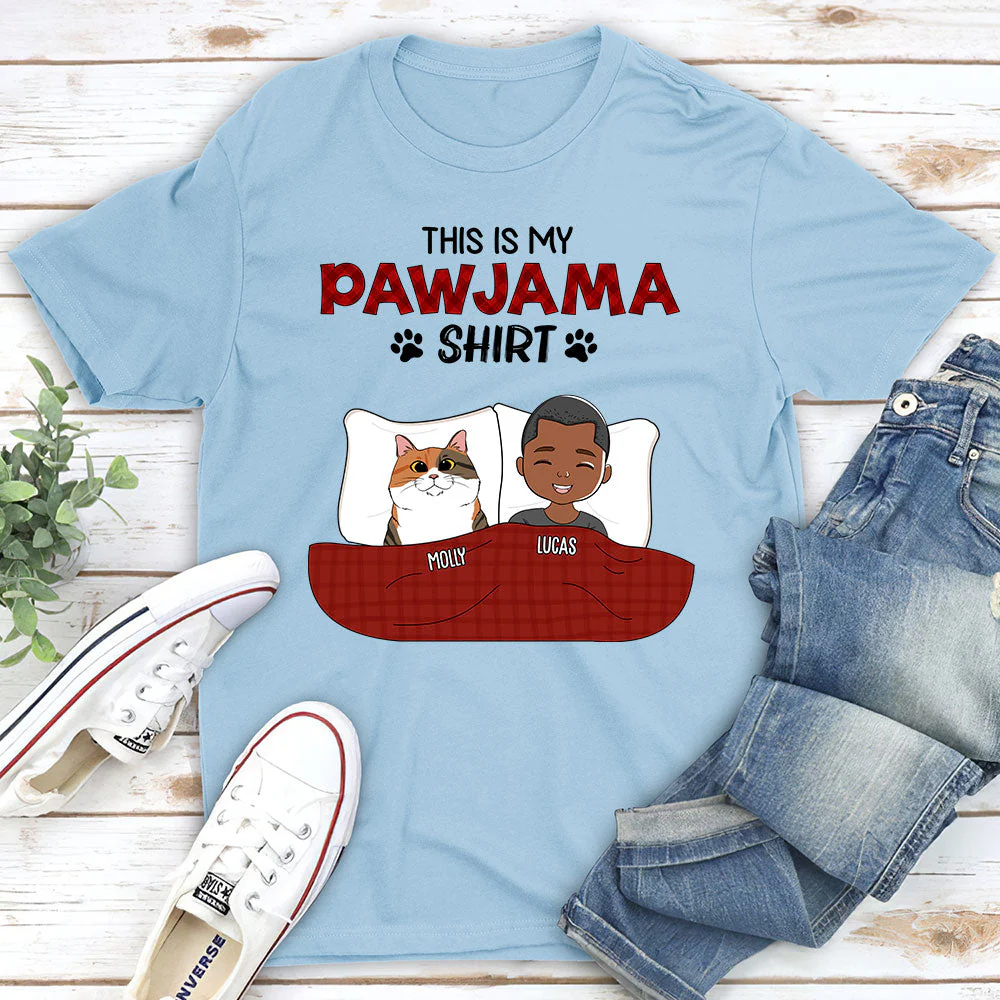 Pawjama Shirt - Personalized Custom Premium T-shirt - Image 4
