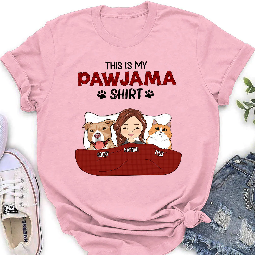 Pawjama Shirt - Personalized Custom Women's T-shirt - Image 2