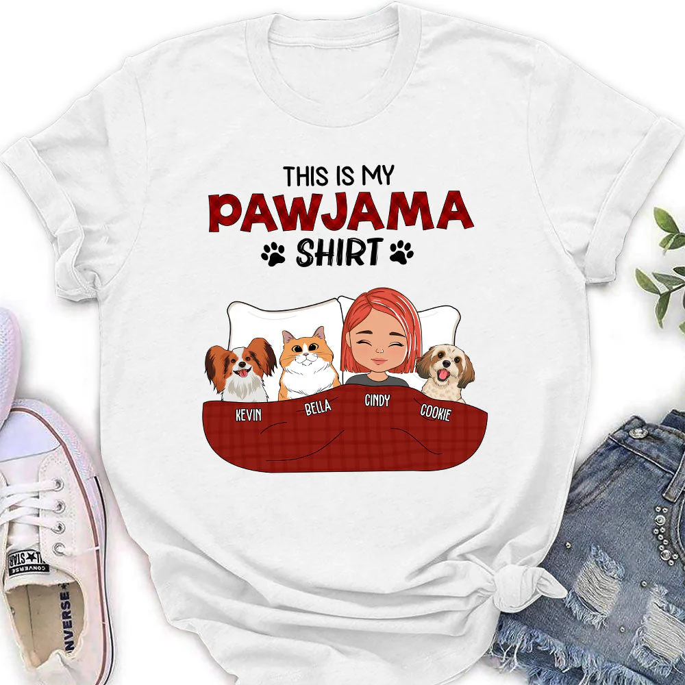 Pawjama Shirt - Personalized Custom Women's T-shirt - Image 3