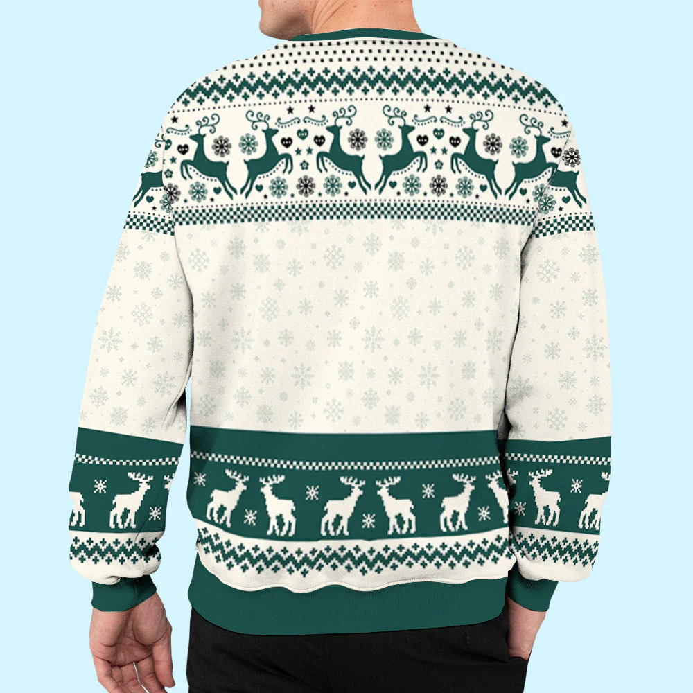 Pawlidays With Pets Couple - Personalized Custom All-Over-Print Sweatshirt - Image 6