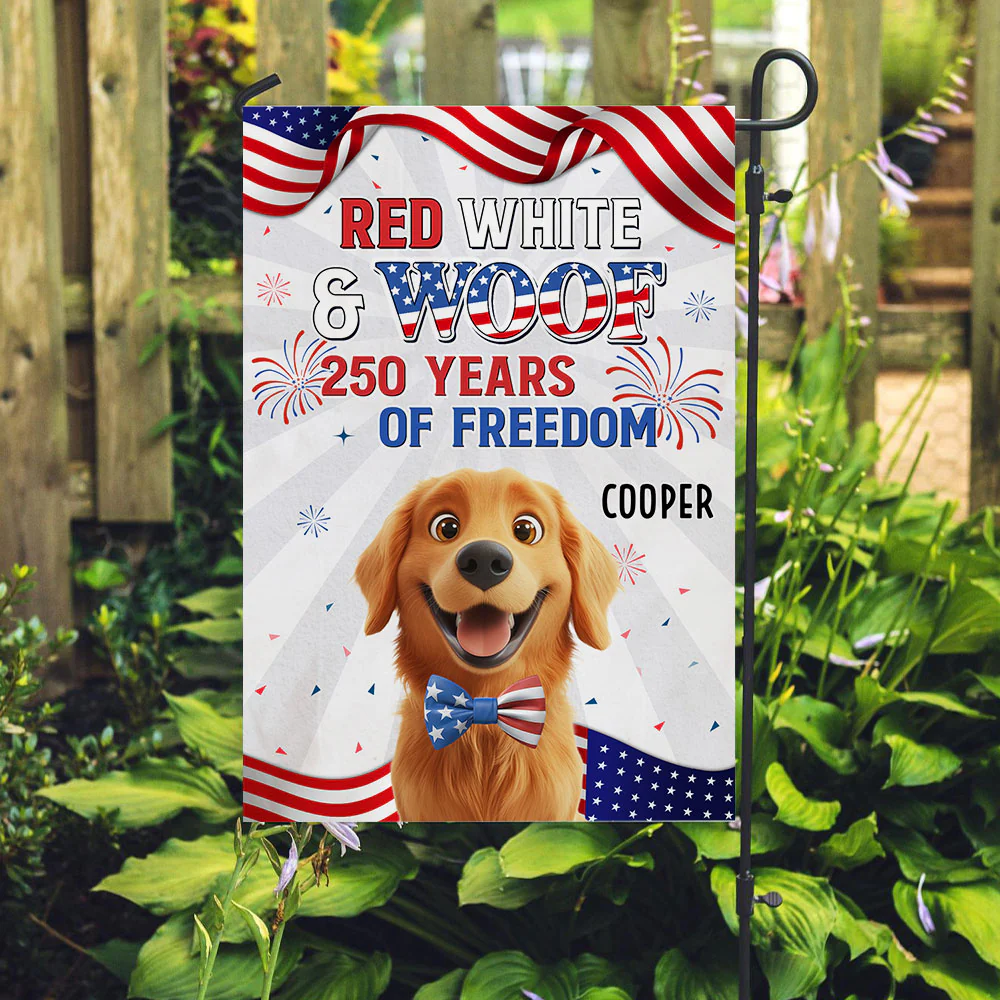 Paws For 250Th Freedom - Personalized Custom Flag - Image 2