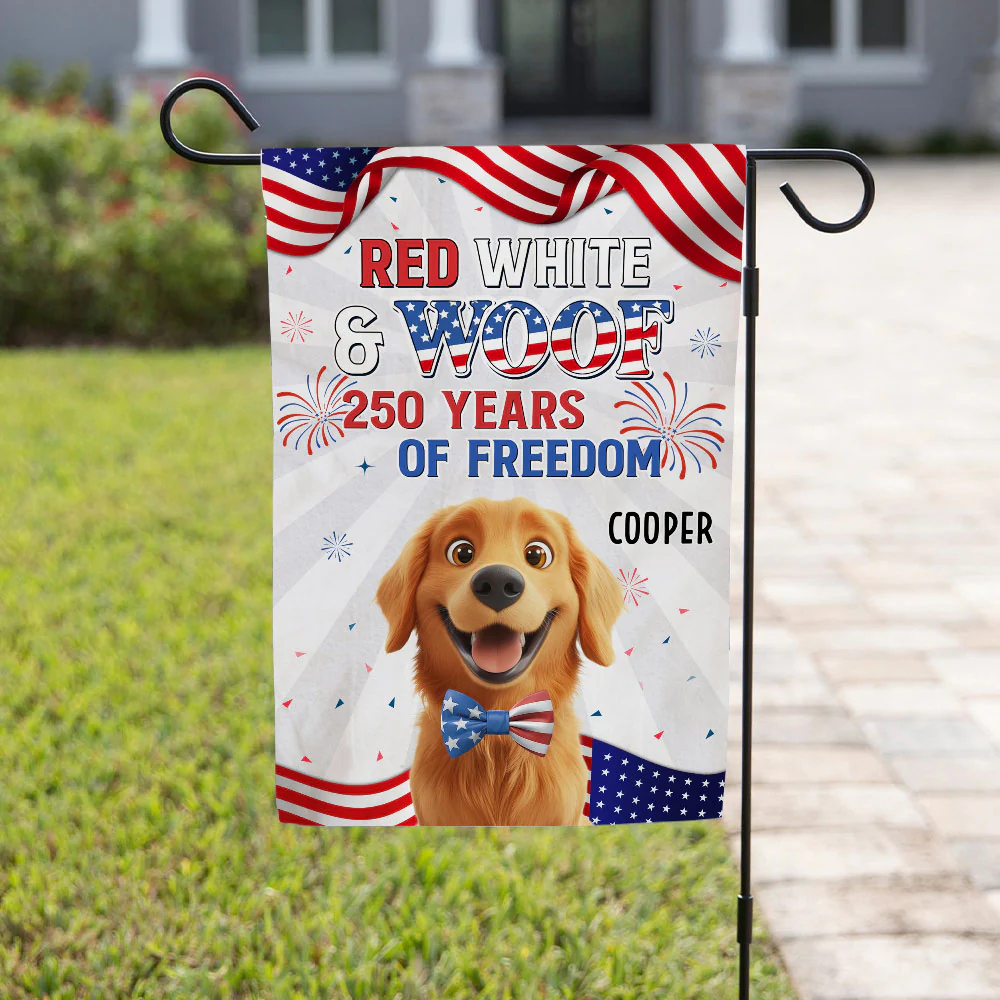 Paws For 250Th Freedom - Personalized Custom Flag - Image 5