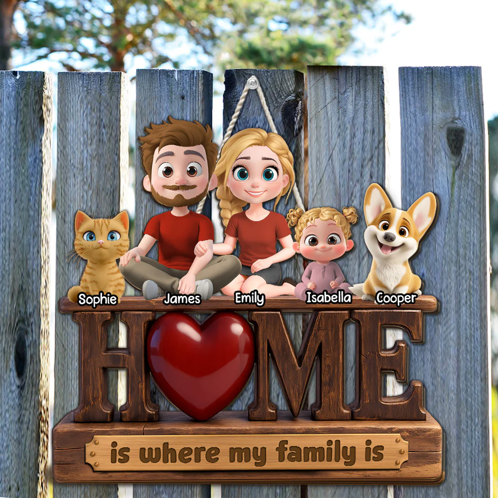 Paws Make It Home - Personalized Custom Wood Sign - Image 2