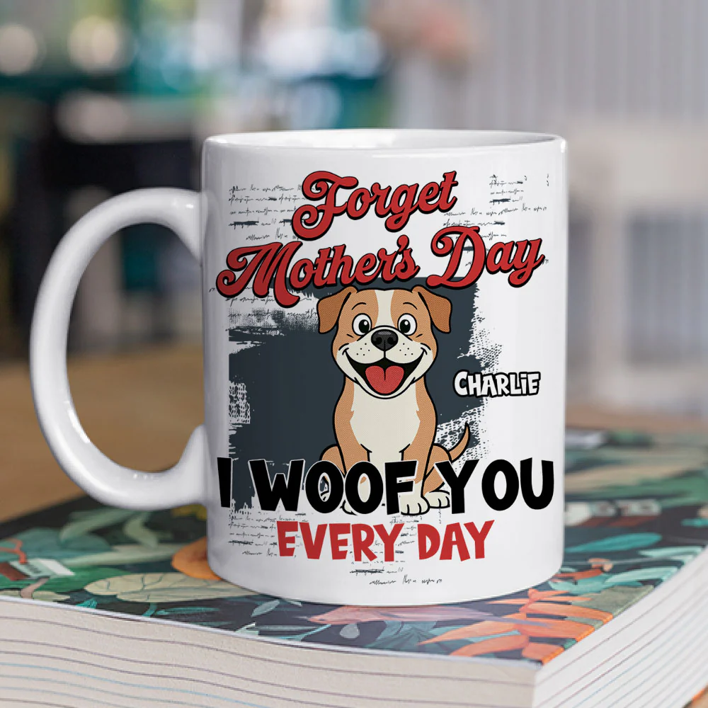 Pawsitively The Best Mom - Personalized Custom Coffee Mug - Image 2