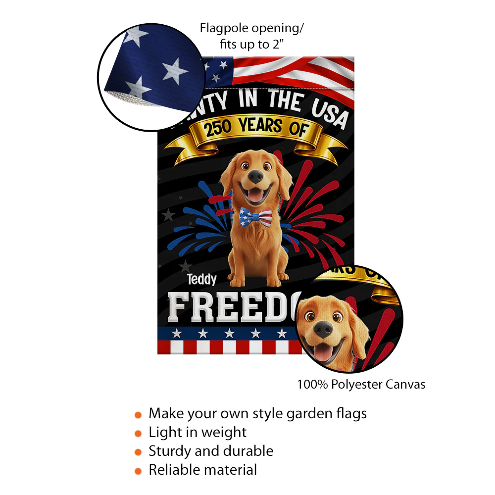 Pawty In The USA - Personalized Custom Flag - Image 5