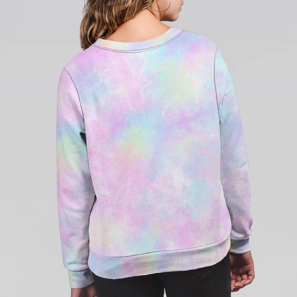 Peace Love Dog - Personalized Custom All-Over-Print Sweatshirt - Image 4