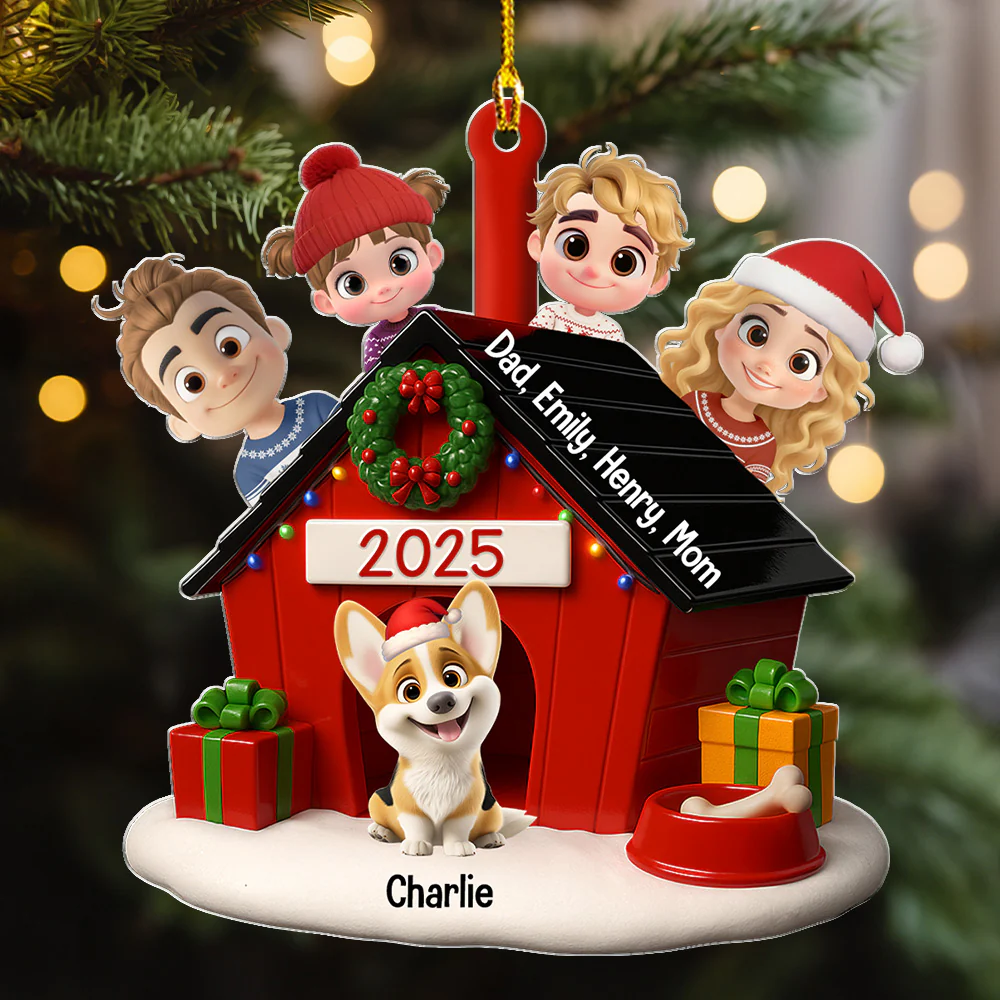 Peeking On You - Personalized Custom 3D Effect Acrylic Ornament