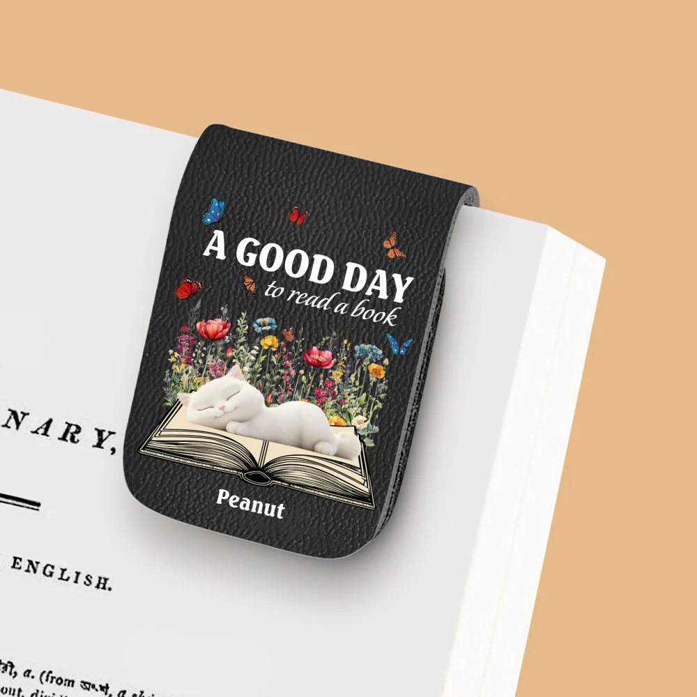Perfect Day Today - Personalized Custom Leather Bookmark - Image 5