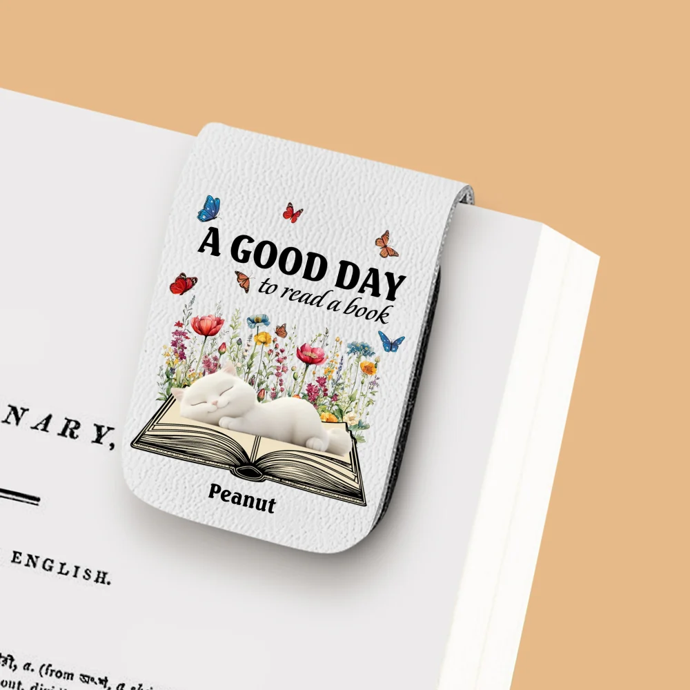 Perfect Day Today - Personalized Custom Leather Bookmark - Image 9