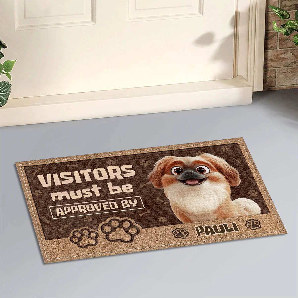 Permission To Come In - Personalized Custom Doormat - Image 3