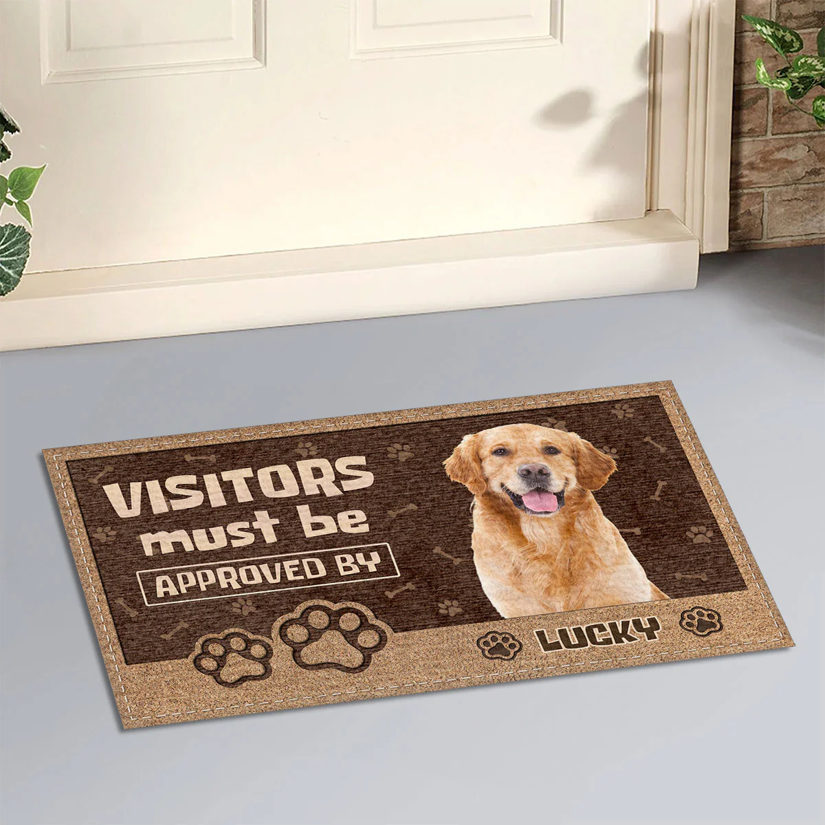 Permission To Come In Photo - Personalized Custom Doormat