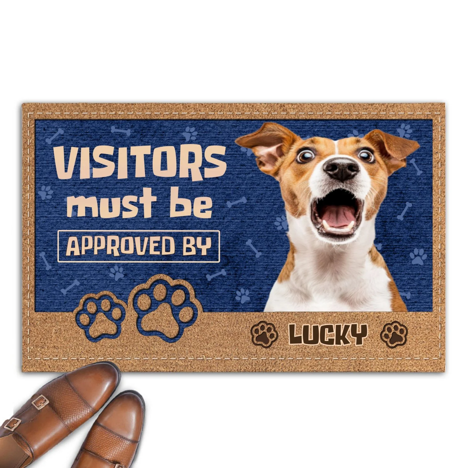 Permission To Come In Photo - Personalized Custom Doormat - Image 3