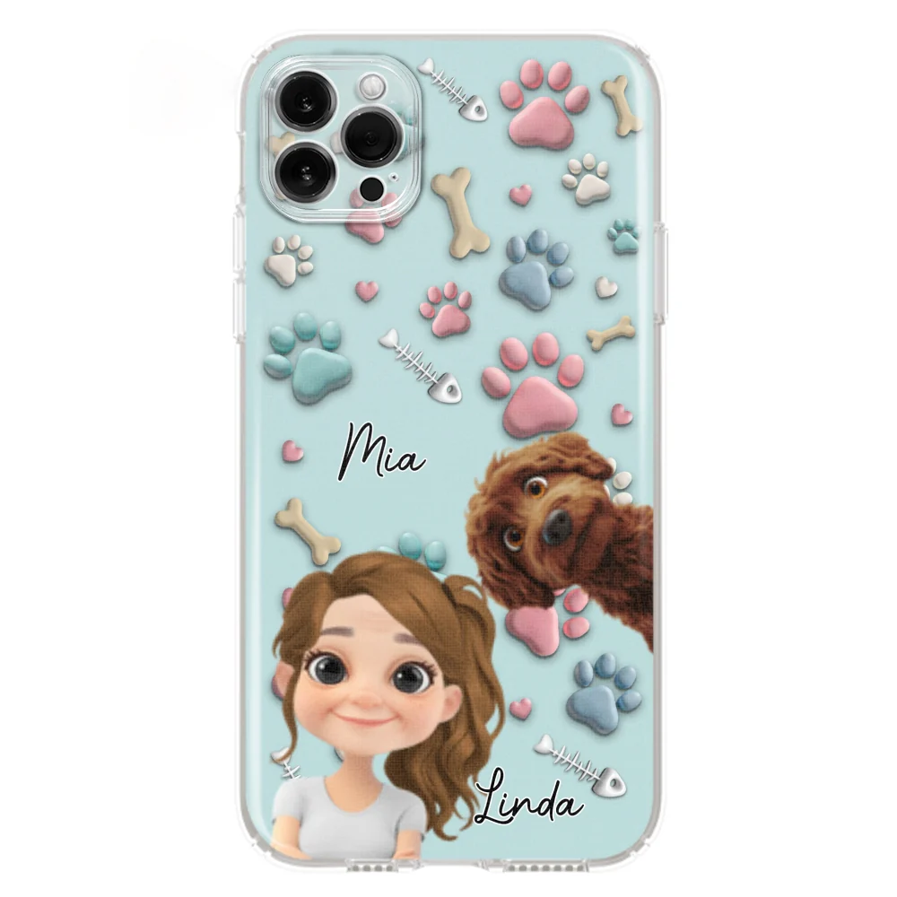 Pet And Human Cartoon - Personalized Custom Phone Case - Image 14