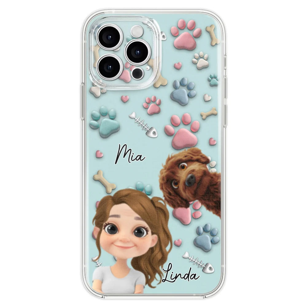 Pet And Human Cartoon - Personalized Custom Phone Case - Image 21